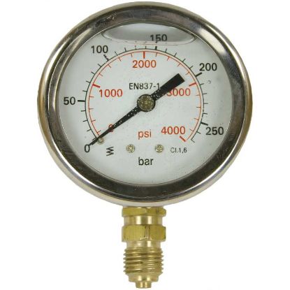Afbeeldingen van Manometer 0-25 U 63 mm 1/4BU