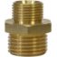 Afbeeldingen van Dubbele nippel 1/8-3/8 BU Messing