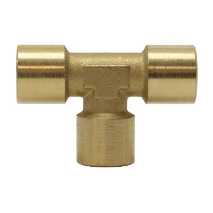 Afbeeldingen van T-stuk 1/4 BI Messing