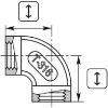 Afbeeldingen van Knie 1/4"BI RVS