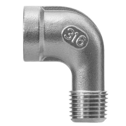 Afbeeldingen van Knie 3/8 BI-BU RVS