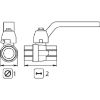 Afbeeldingen van Kogelkraan 1"BI 25 Bar Messing