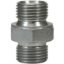 Afbeeldingen van Dubbele nippel 1/4"BU:1/4"BU verzinkt st