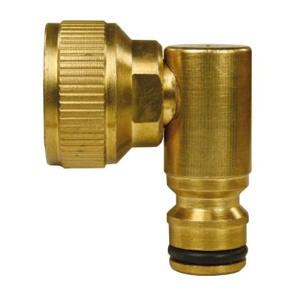 Afbeeldingen van Knie-kraankoppeling 3/4"BI Messing draai