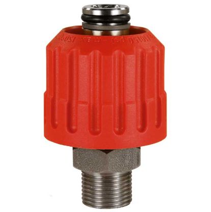 Afbeeldingen van Draaikoppeling 24:1/2BU RVS /rood 700 b