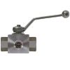 Afbeeldingen van Driewegkraan 3/8"BI 500 Bar RVS