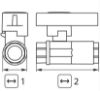 Afbeeldingen van KOGELKRAAN 1/2'' HIPRESS