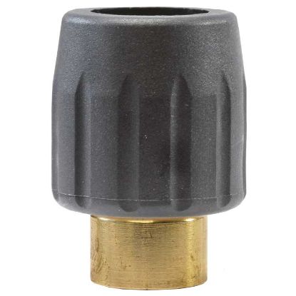 Afbeeldingen van Nozzlehouder messing/zwart compl. 1/4"