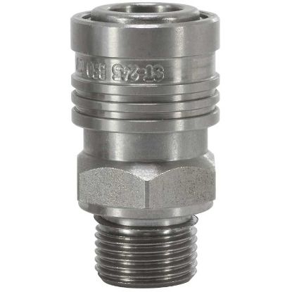 Afbeeldingen van Koppeling ST-245 3/8"BU RVS