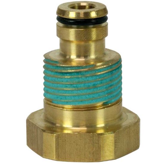 Afbeeldingen van Adapter K-Lock-7 TR20BU : 1/4"BI Messing