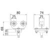 Afbeeldingen van Slangwagen Prov.:32/30 mm Kunststof / St