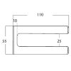 Afbeeldingen van Wandhouder Universal RVS