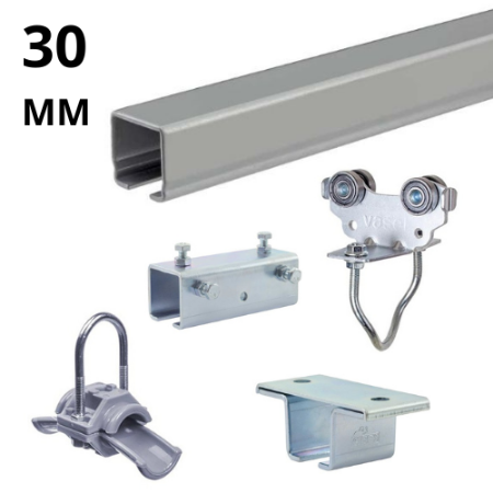 Afbeelding voor categorie Railsysteem 30mm Staal