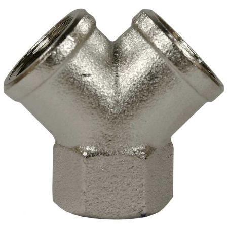 Afbeelding voor categorie Y-stuk messing vernickelt